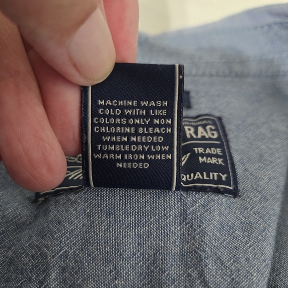 American Rag Casual Gray Button-Up Shirt Size L - Picture 8 of 8